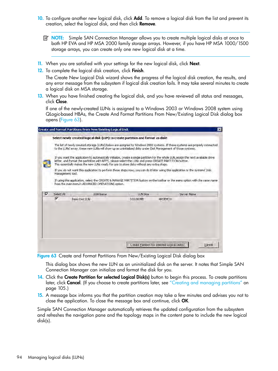 HP StorageWorks 2000fc G2 Modular Smart Array User Manual | Page 94 / 150