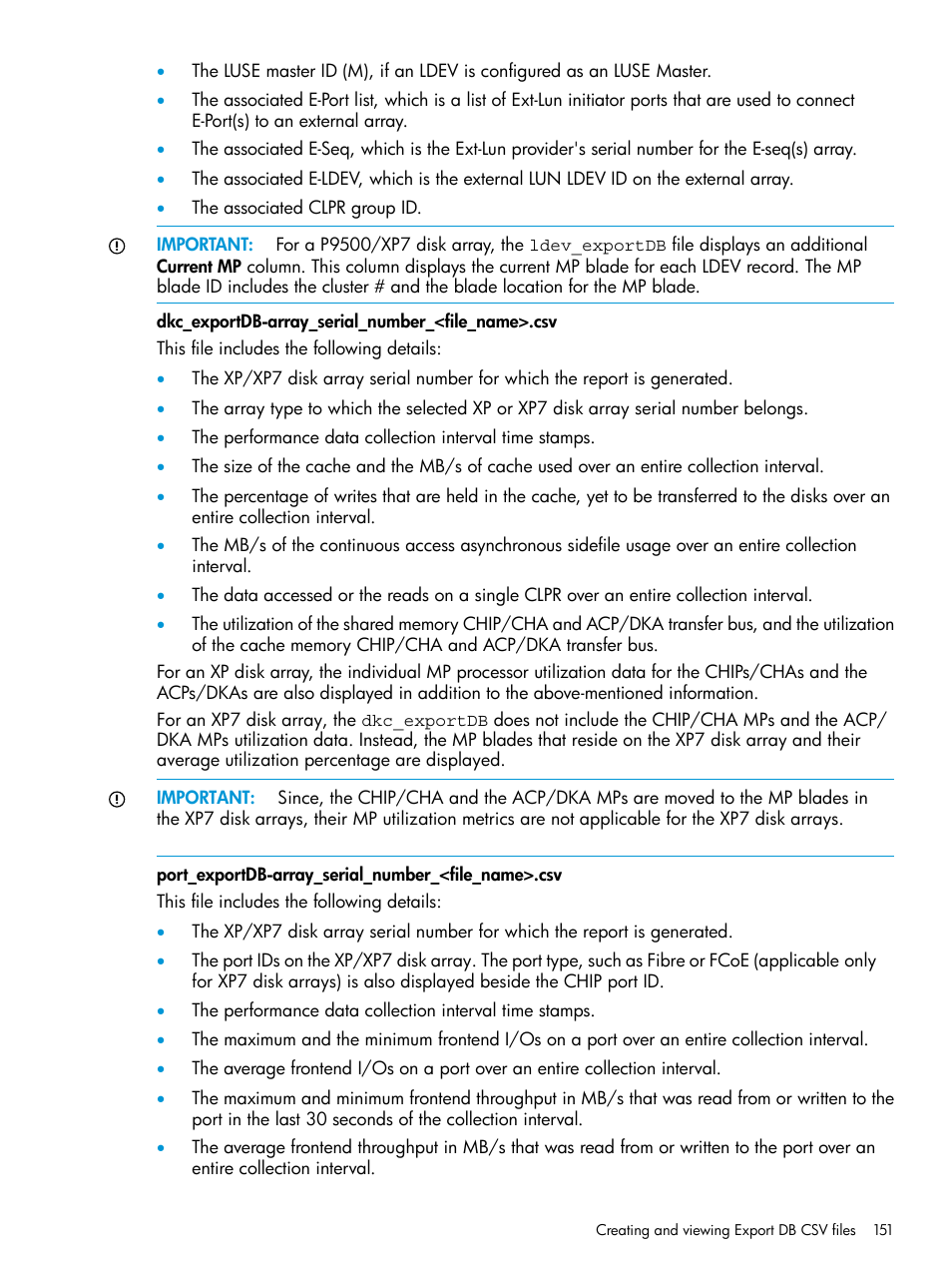 HP XP Performance Advisor Software User Manual | Page 151 / 414