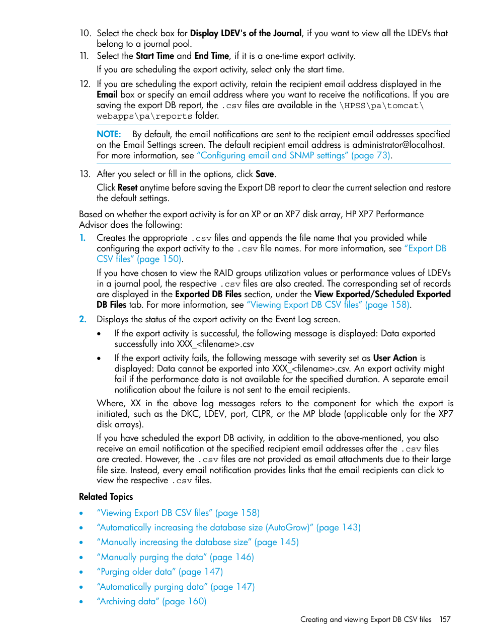 HP XP Performance Advisor Software User Manual | Page 157 / 414