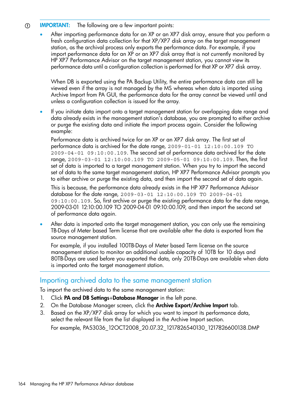 HP XP Performance Advisor Software User Manual | Page 164 / 414