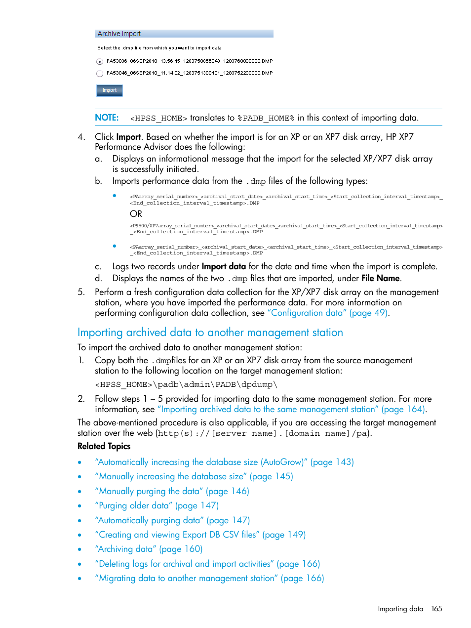 HP XP Performance Advisor Software User Manual | Page 165 / 414