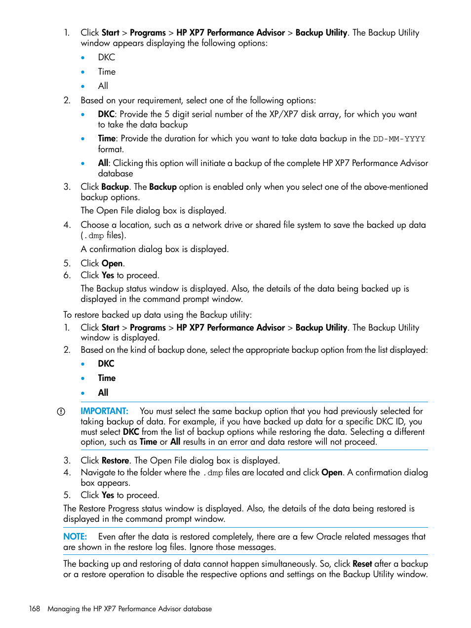 HP XP Performance Advisor Software User Manual | Page 168 / 414