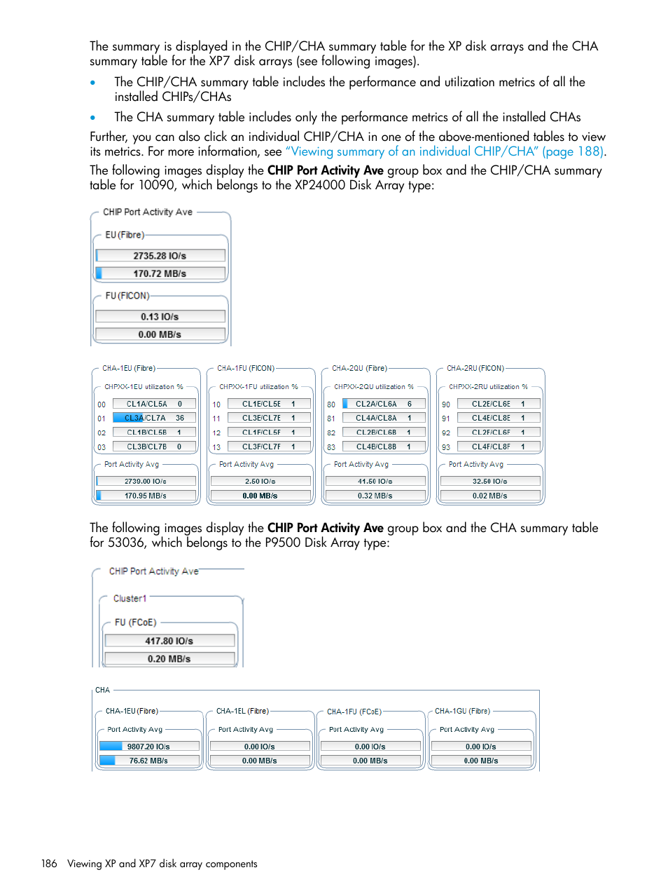 HP XP Performance Advisor Software User Manual | Page 186 / 414