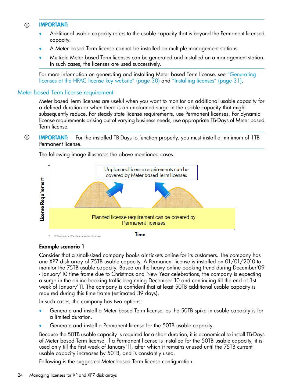 Meter based term license requirement | HP XP Performance Advisor Software User Manual | Page 24 / 414