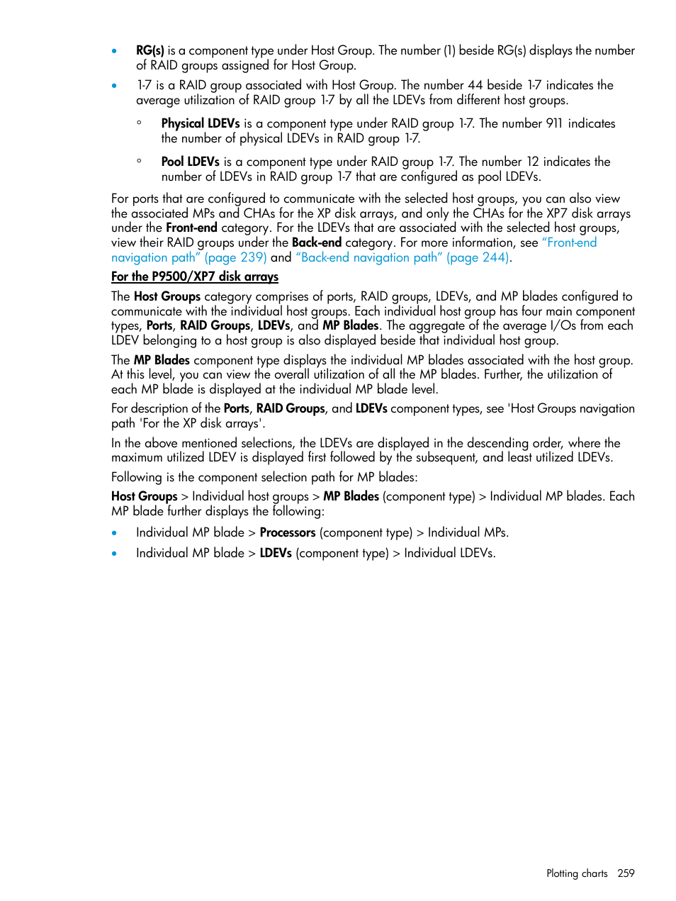 HP XP Performance Advisor Software User Manual | Page 259 / 414