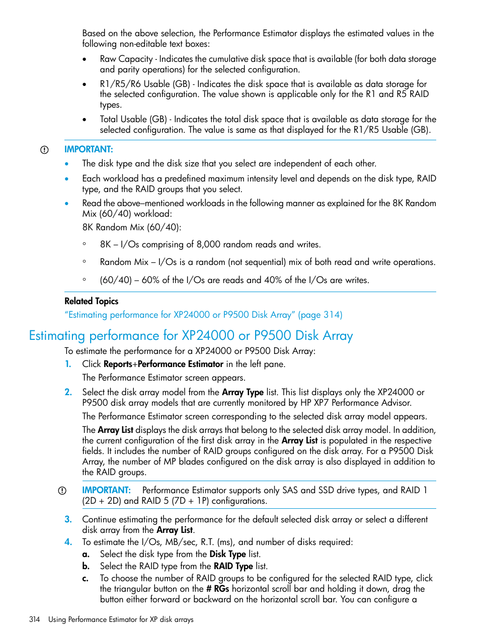 HP XP Performance Advisor Software User Manual | Page 314 / 414
