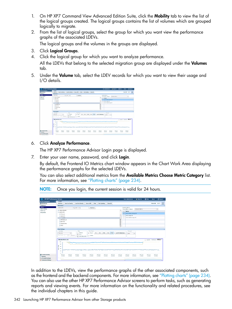 HP XP Performance Advisor Software User Manual | Page 342 / 414