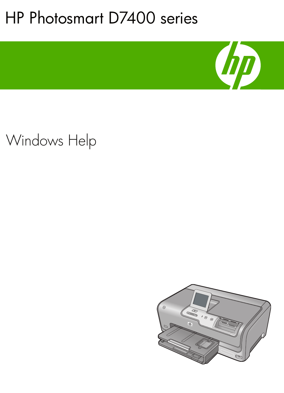 HP Photosmart D7460 Printer User Manual | 191 pages