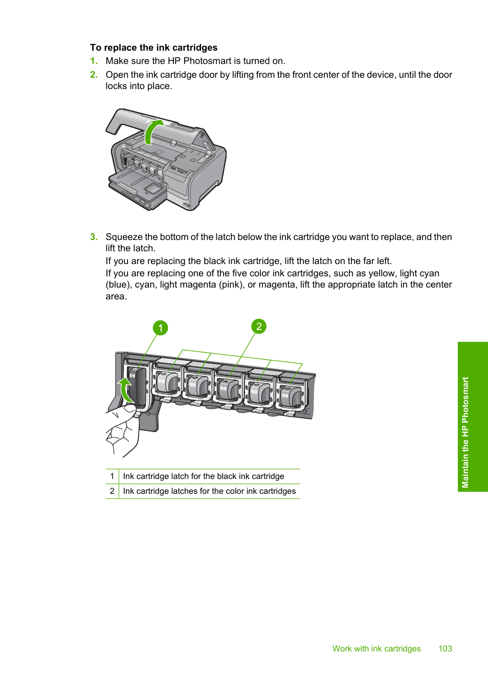 HP Photosmart D7460 Printer User Manual | Page 104 / 191