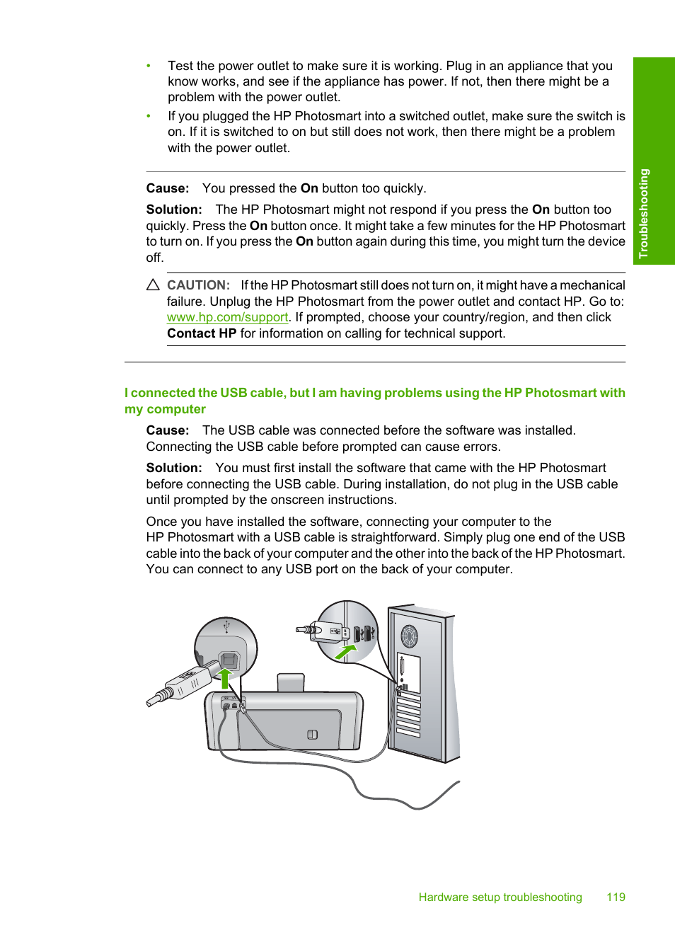 HP Photosmart D7460 Printer User Manual | Page 120 / 191