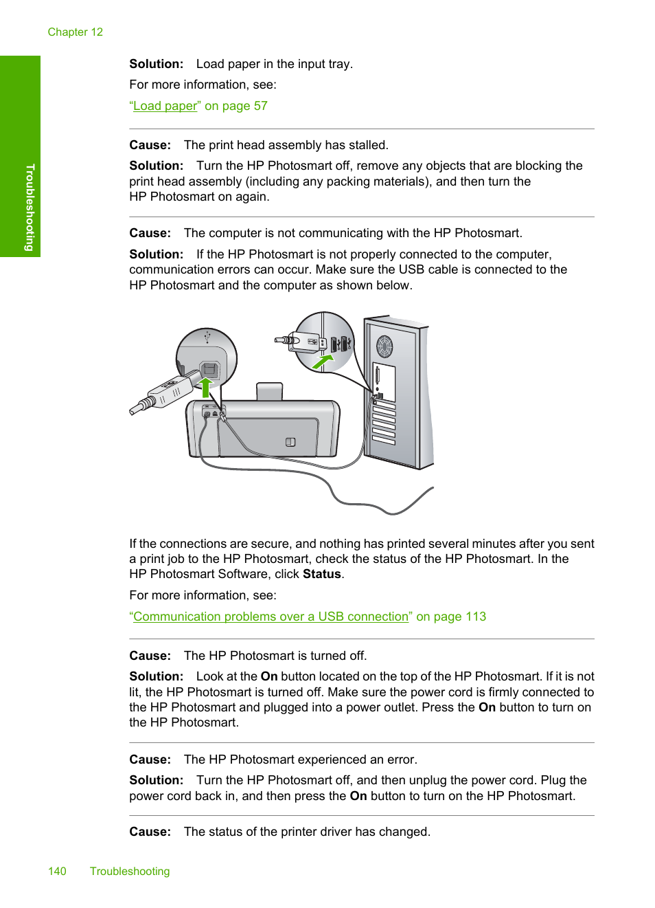 HP Photosmart D7460 Printer User Manual | Page 141 / 191