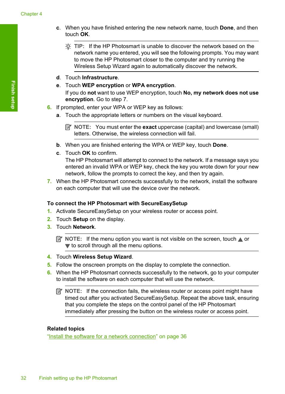 HP Photosmart D7460 Printer User Manual | Page 33 / 191