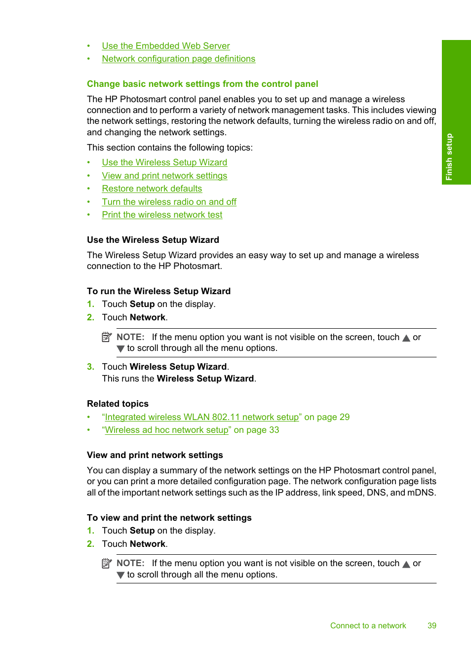 HP Photosmart D7460 Printer User Manual | Page 40 / 191