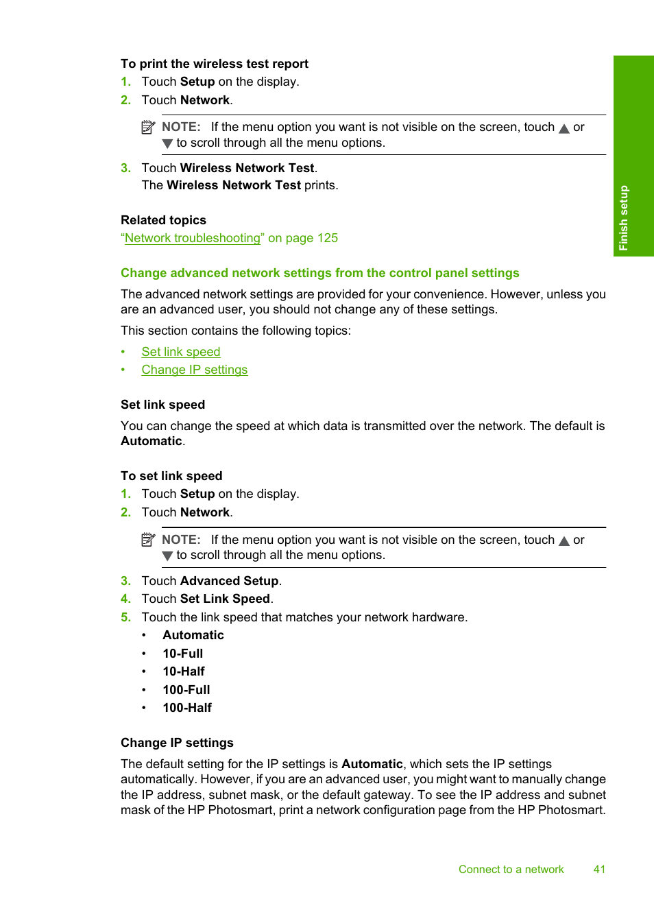 HP Photosmart D7460 Printer User Manual | Page 42 / 191
