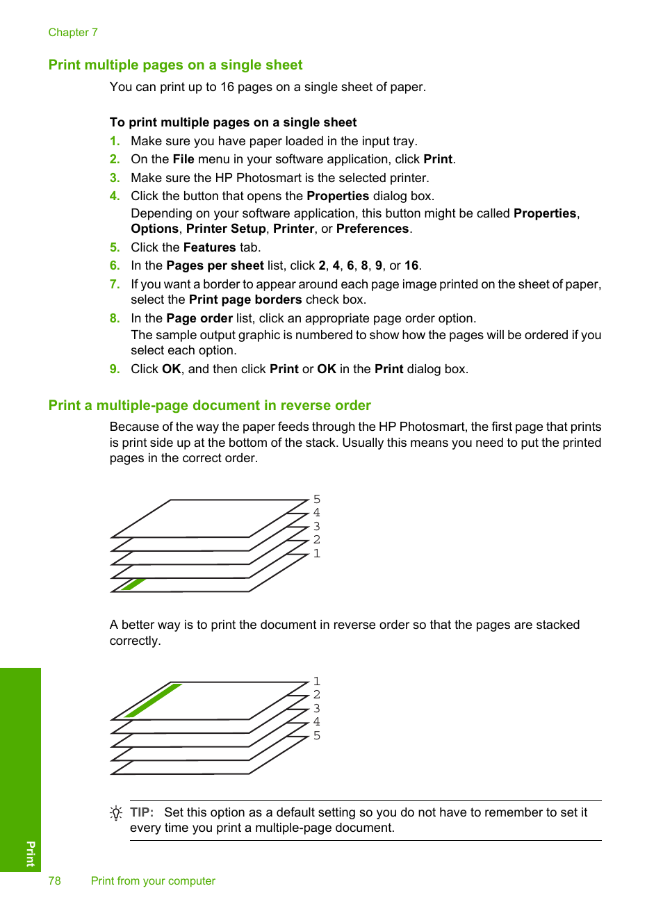 HP Photosmart D7460 Printer User Manual | Page 79 / 191