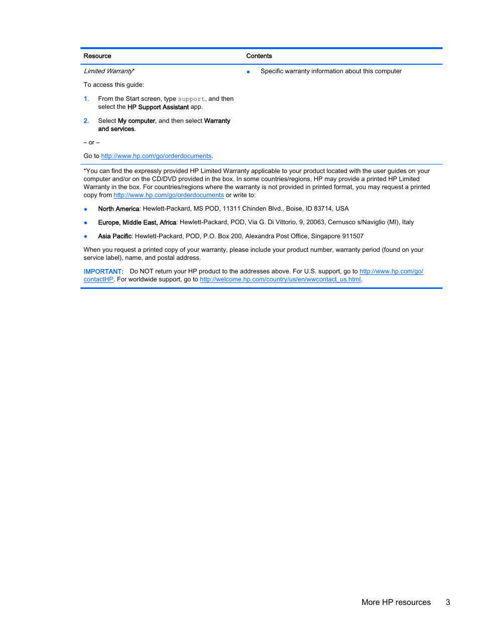 More hp resources 3 | HP Pavilion 17-e129nr TouchSmart Notebook PC User Manual | Page 13 / 81