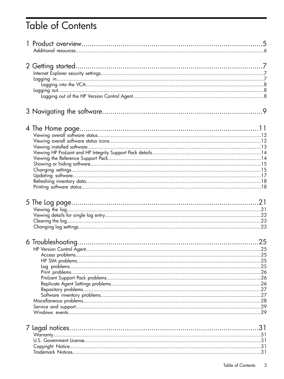 HP Insight Foundation Software for ProLiant User Manual | Page 3 / 35