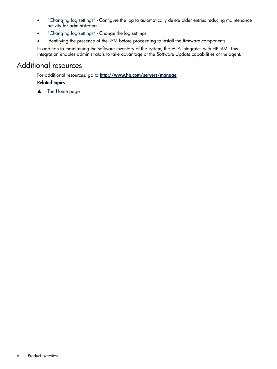Additional resources | HP Insight Foundation Software for ProLiant User Manual | Page 6 / 35