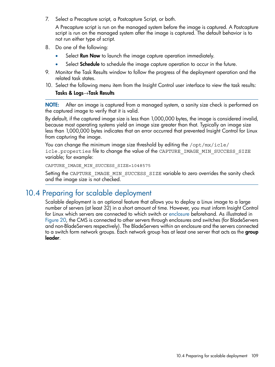 4 preparing for scalable deployment | HP Insight Control Software for Linux User Manual | Page 109 / 272