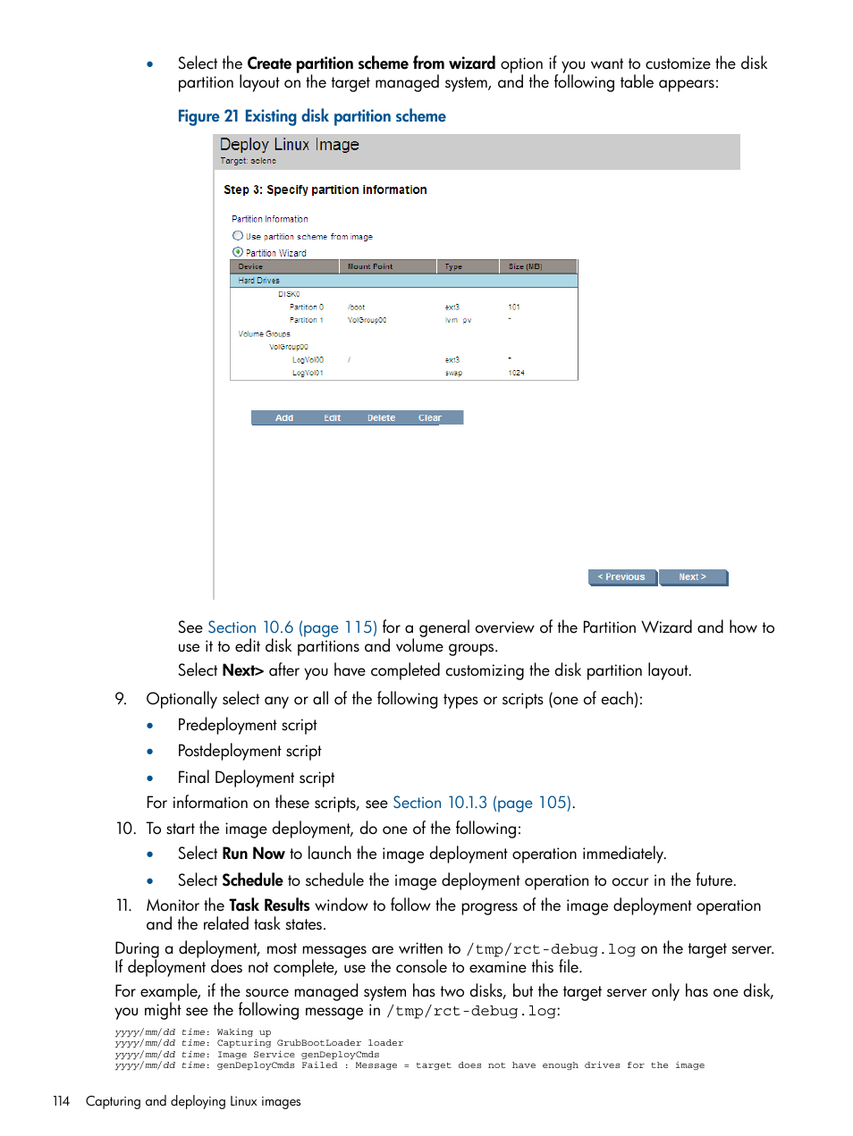 HP Insight Control Software for Linux User Manual | Page 114 / 272