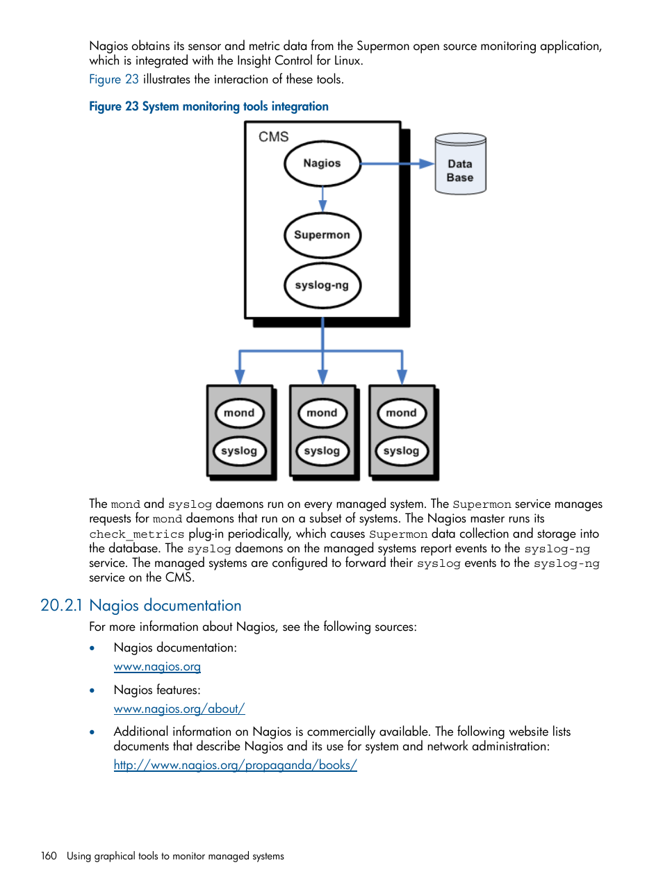 1 nagios documentation | HP Insight Control Software for Linux User Manual | Page 160 / 272