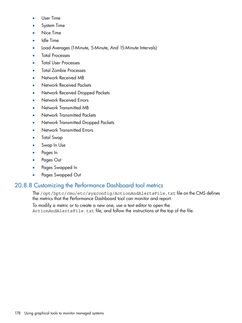 HP Insight Control Software for Linux User Manual | Page 178 / 272