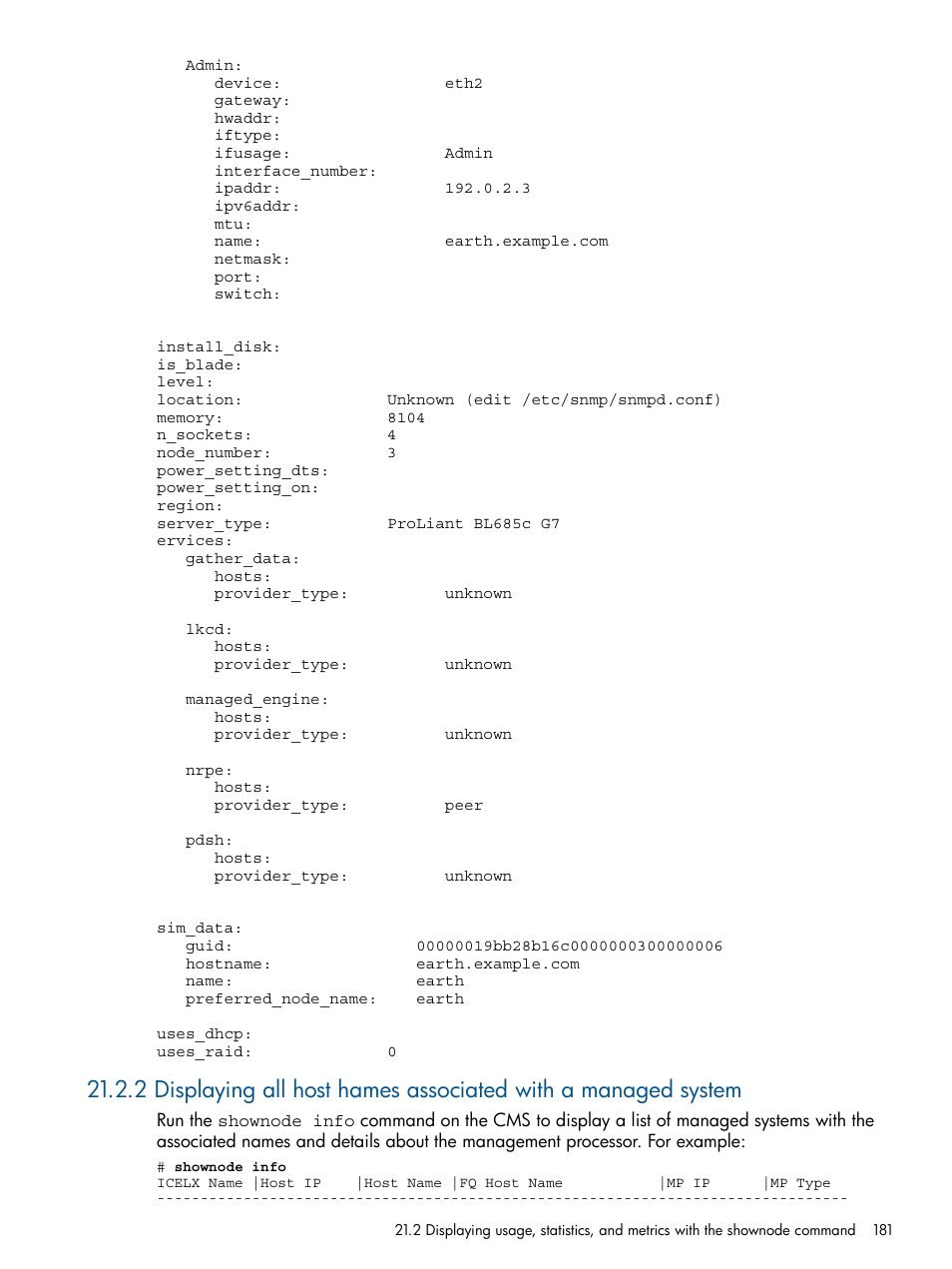 HP Insight Control Software for Linux User Manual | Page 181 / 272