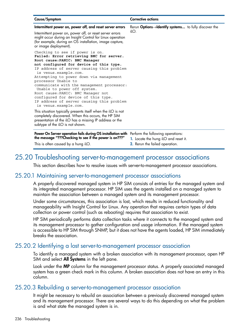 HP Insight Control Software for Linux User Manual | Page 236 / 272