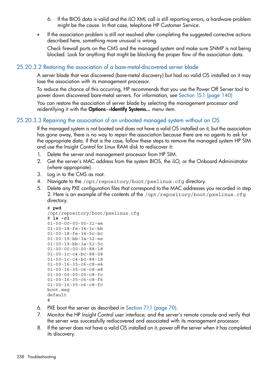 HP Insight Control Software for Linux User Manual | Page 238 / 272