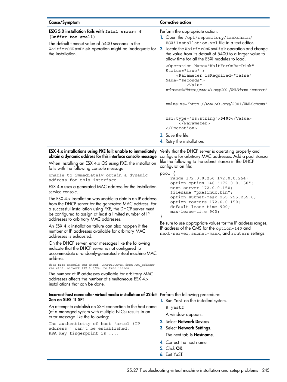 HP Insight Control Software for Linux User Manual | Page 245 / 272