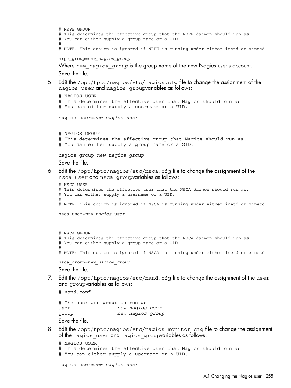 HP Insight Control Software for Linux User Manual | Page 255 / 272