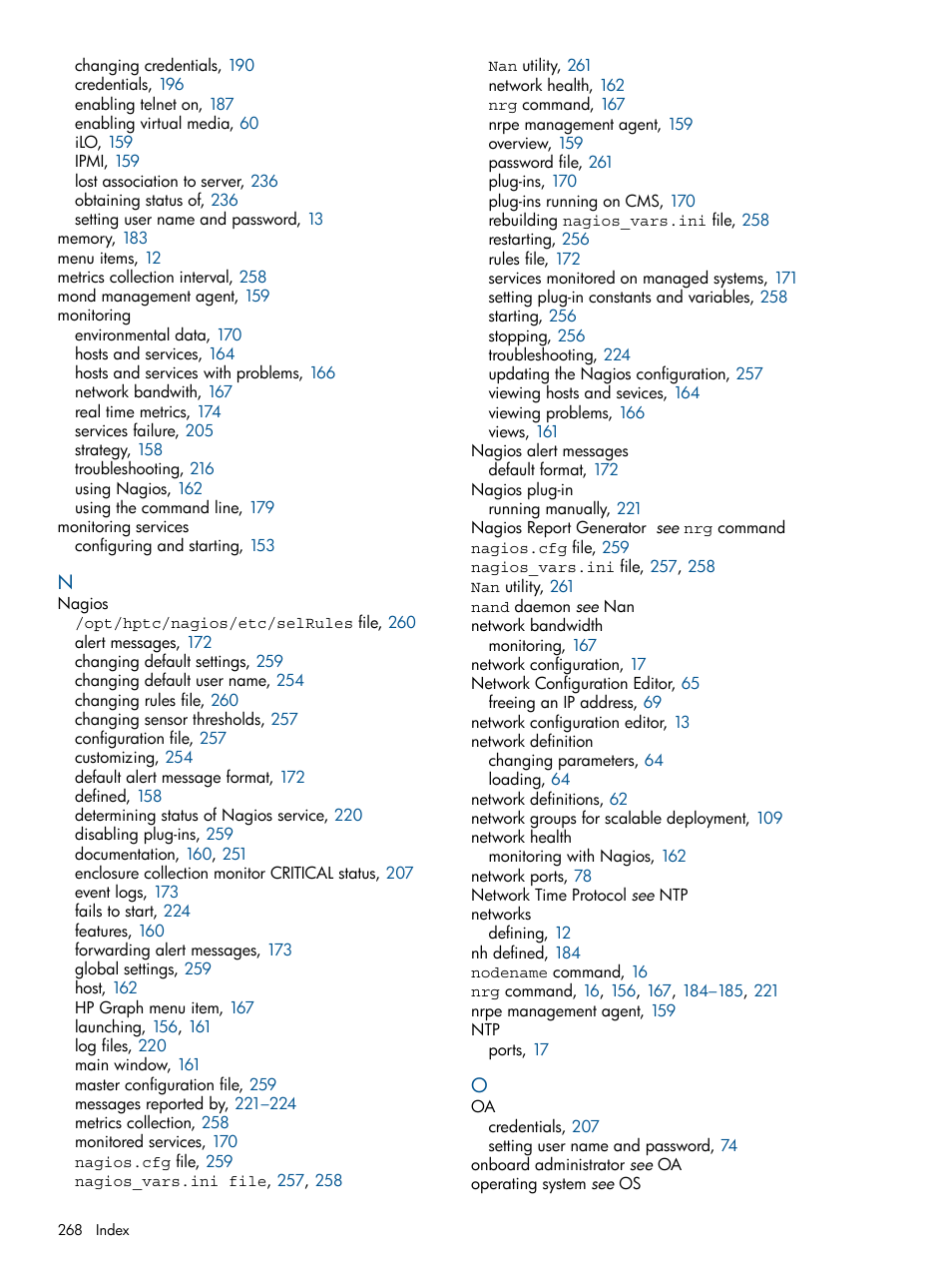 HP Insight Control Software for Linux User Manual | Page 268 / 272