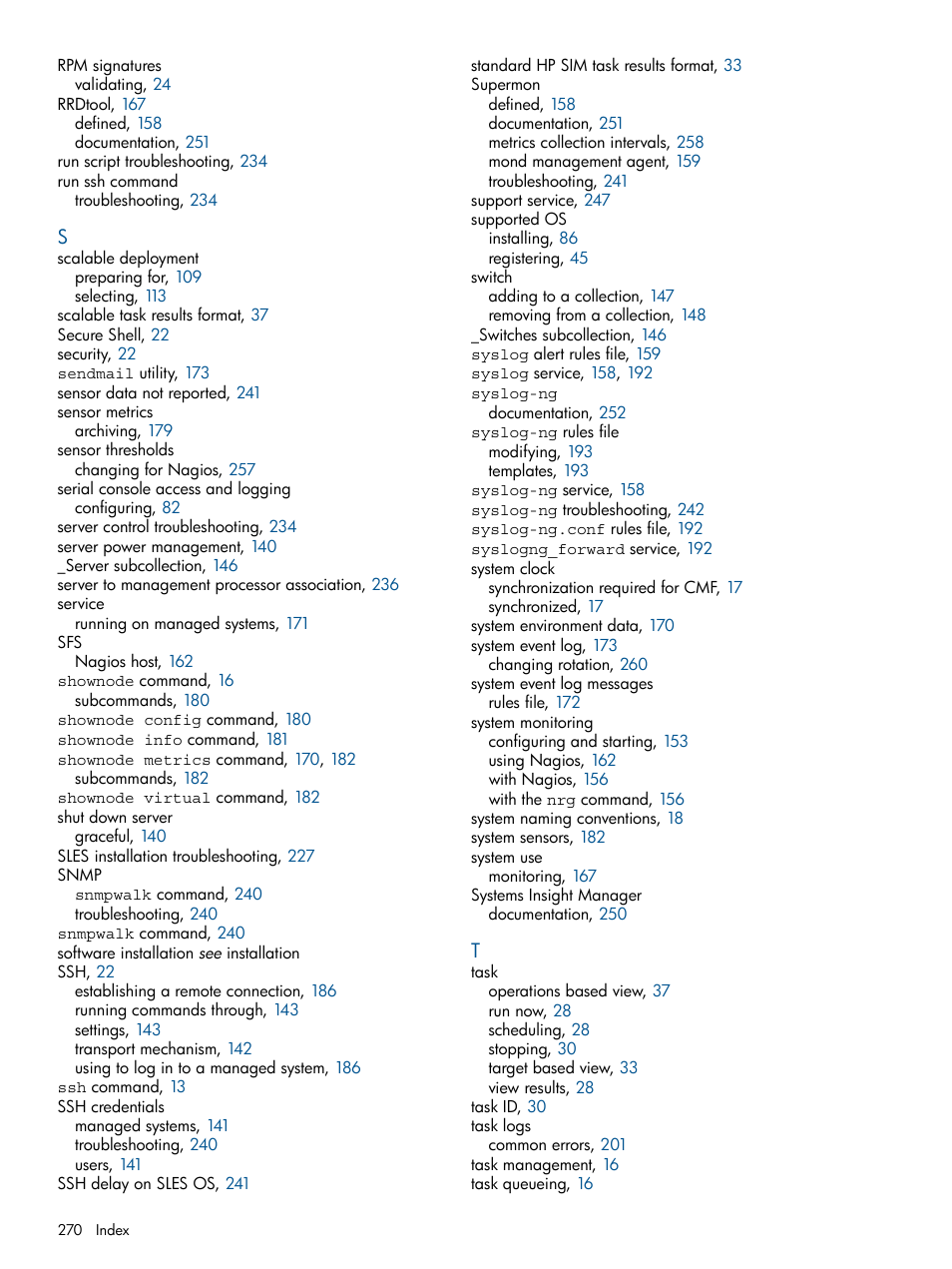 HP Insight Control Software for Linux User Manual | Page 270 / 272