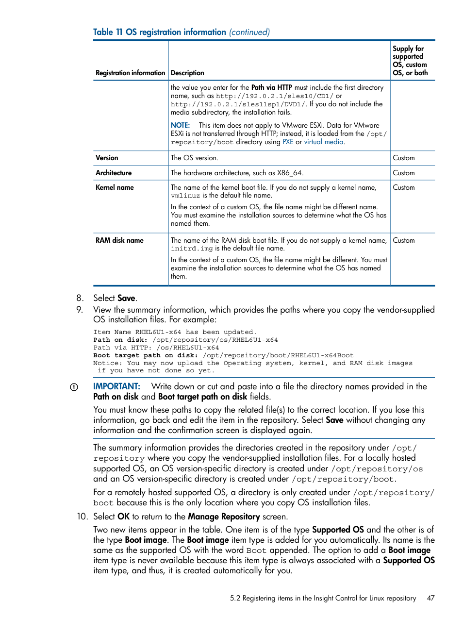 HP Insight Control Software for Linux User Manual | Page 47 / 272