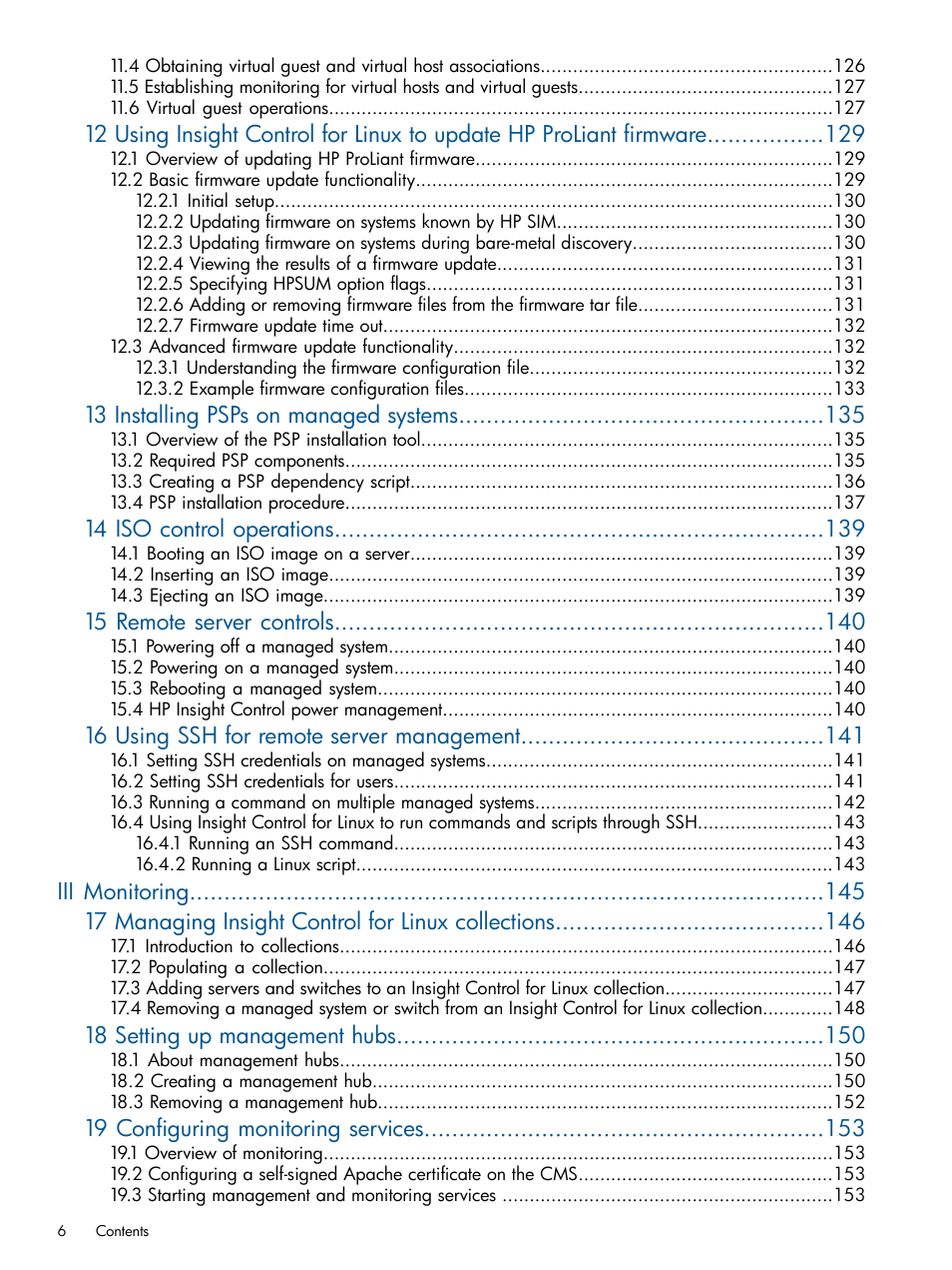 HP Insight Control Software for Linux User Manual | Page 6 / 272