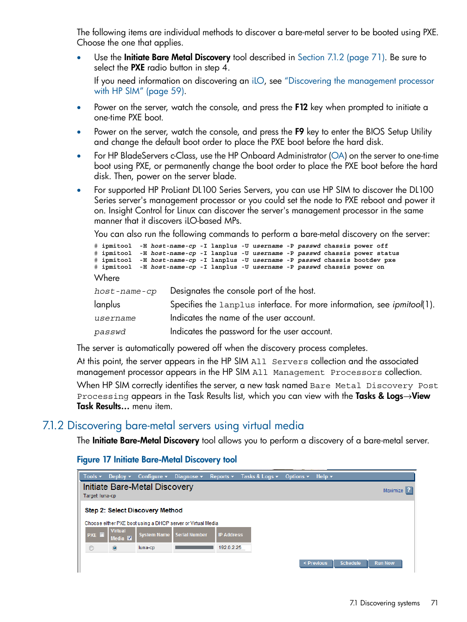 HP Insight Control Software for Linux User Manual | Page 71 / 272