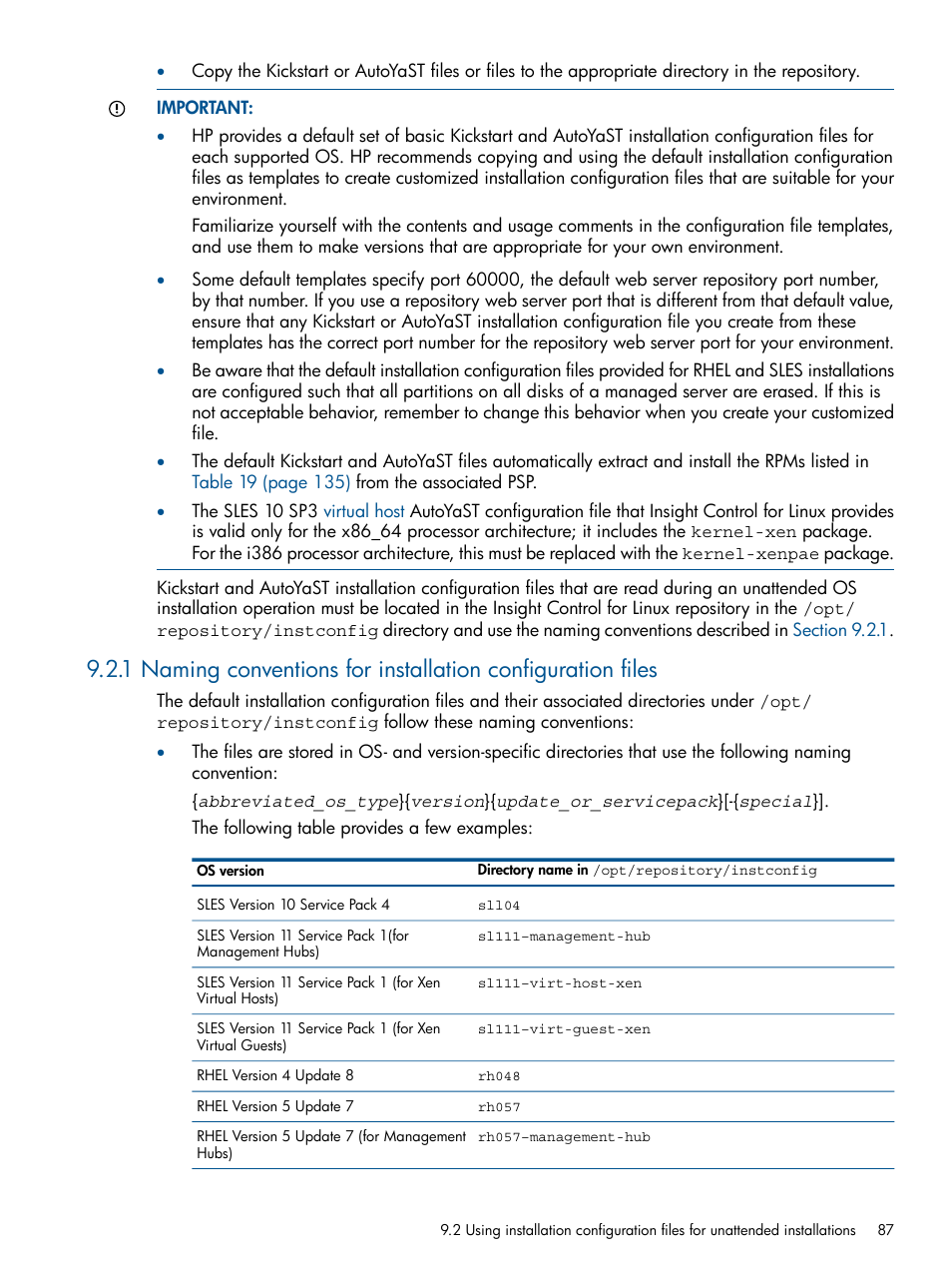 HP Insight Control Software for Linux User Manual | Page 87 / 272