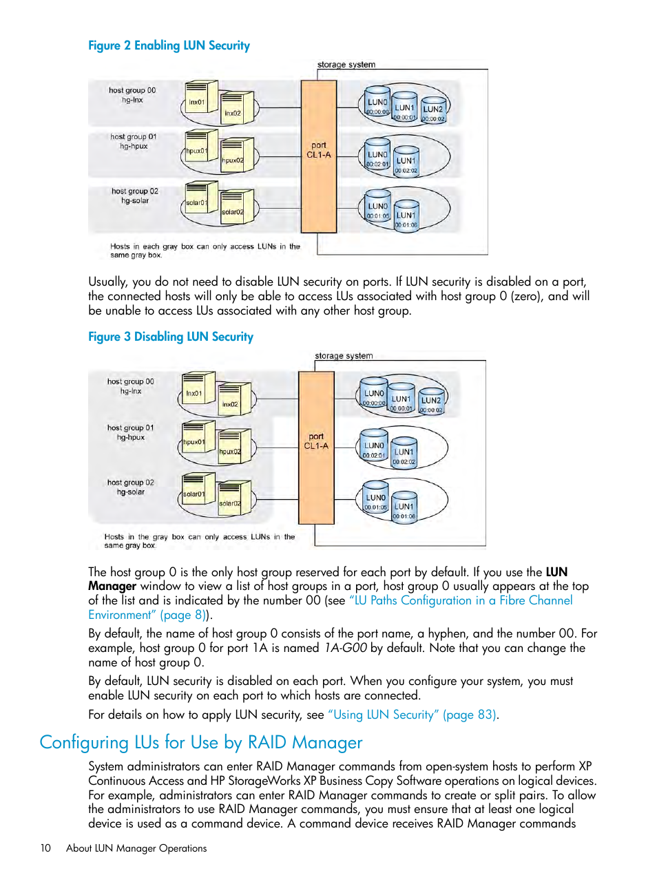 Configuring lus for use by raid manager | HP StorageWorks XP Remote Web Console Software User Manual | Page 10 / 112