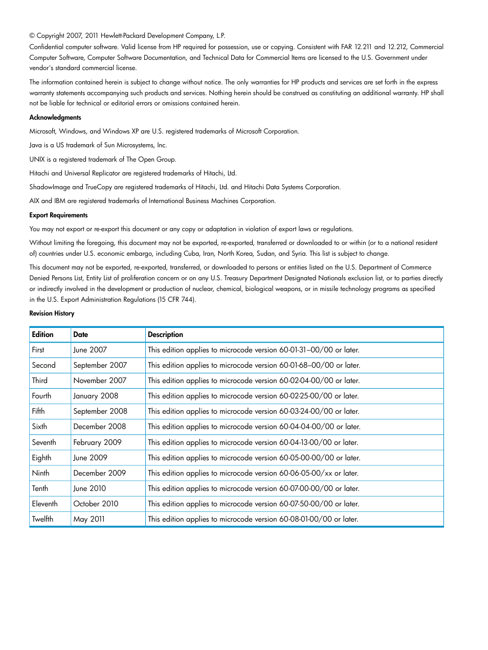 HP StorageWorks XP Remote Web Console Software User Manual | Page 2 / 112