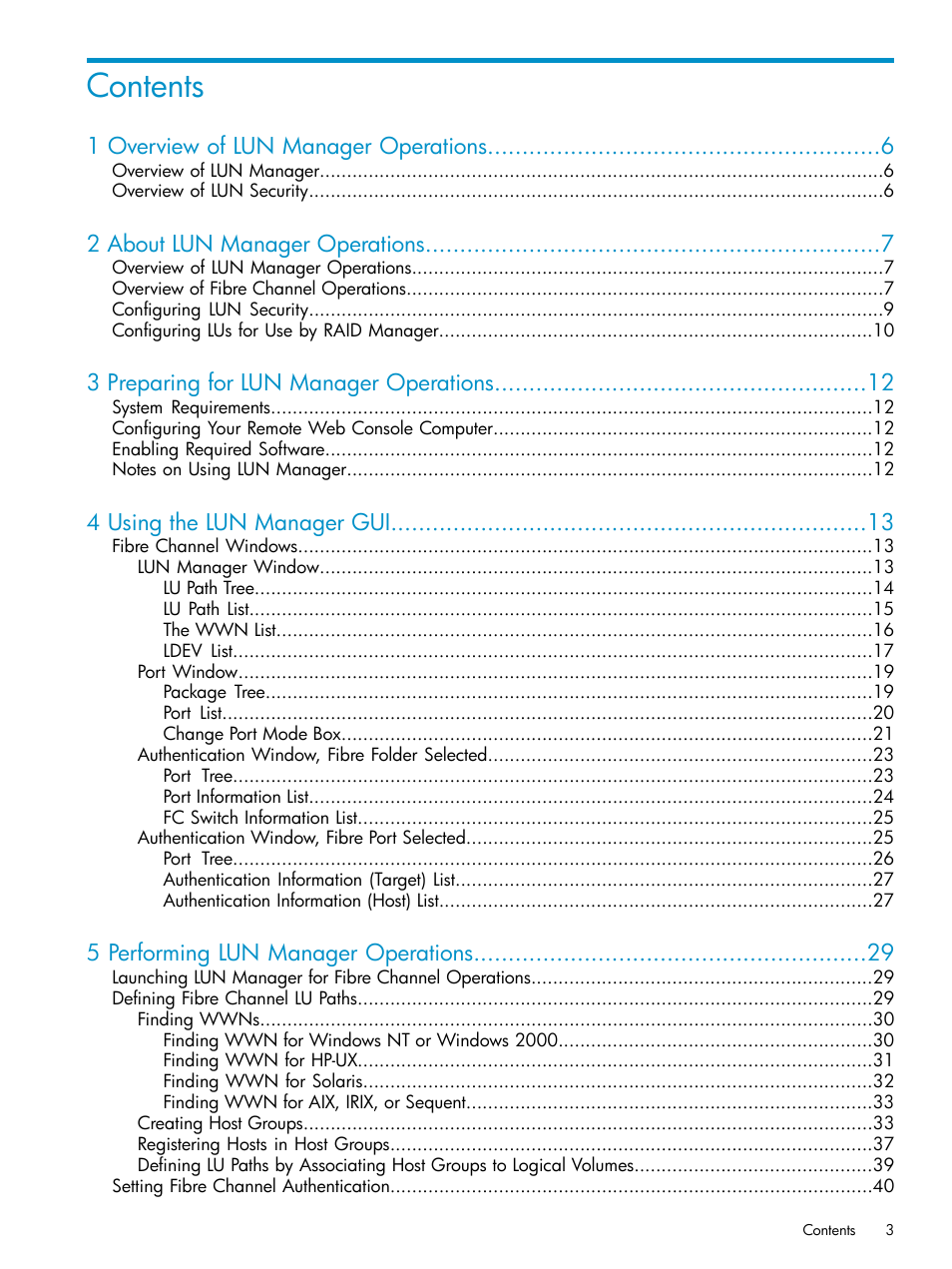 HP StorageWorks XP Remote Web Console Software User Manual | Page 3 / 112