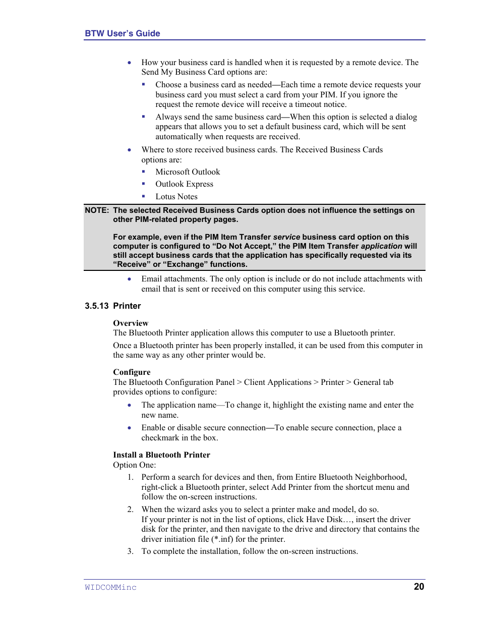 Printer | HP Pavilion zt3017WM Notebook PC User Manual | Page 24 / 40