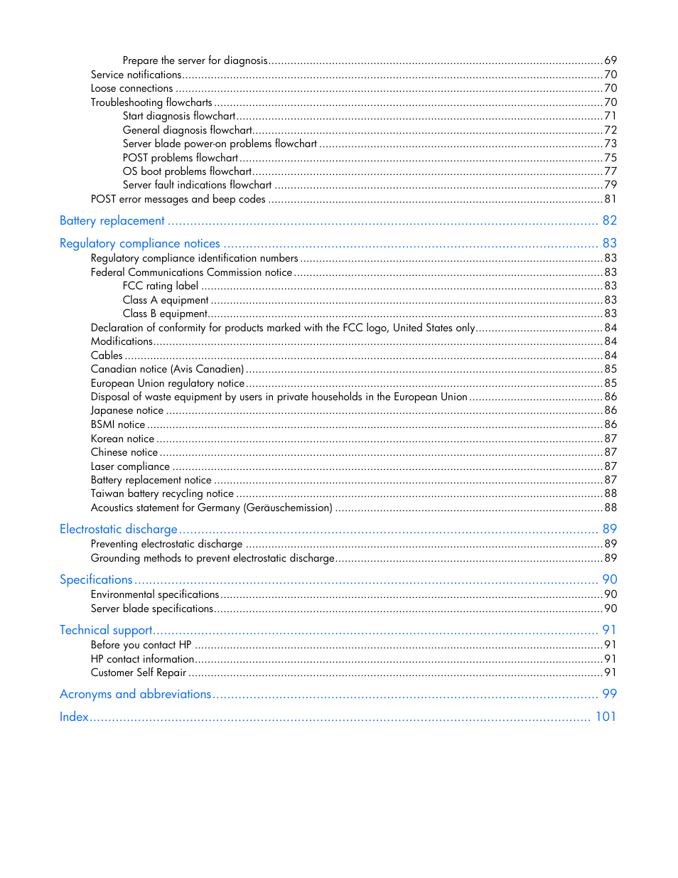 HP ProLiant BL685c G7 Server-Blade User Manual | Page 5 / 103