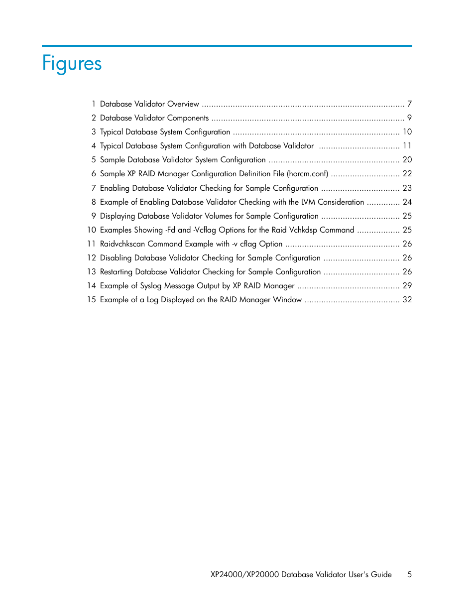 Figures | HP XP Array Manager Software User Manual | Page 5 / 36