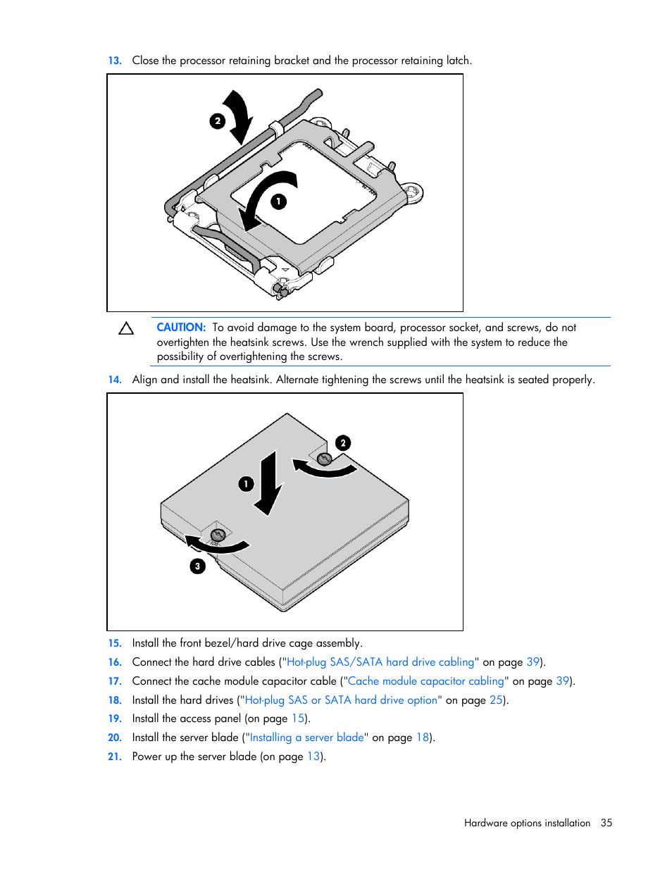 HP ProLiant BL465c G7 Server-Blade User Manual | Page 35 / 98