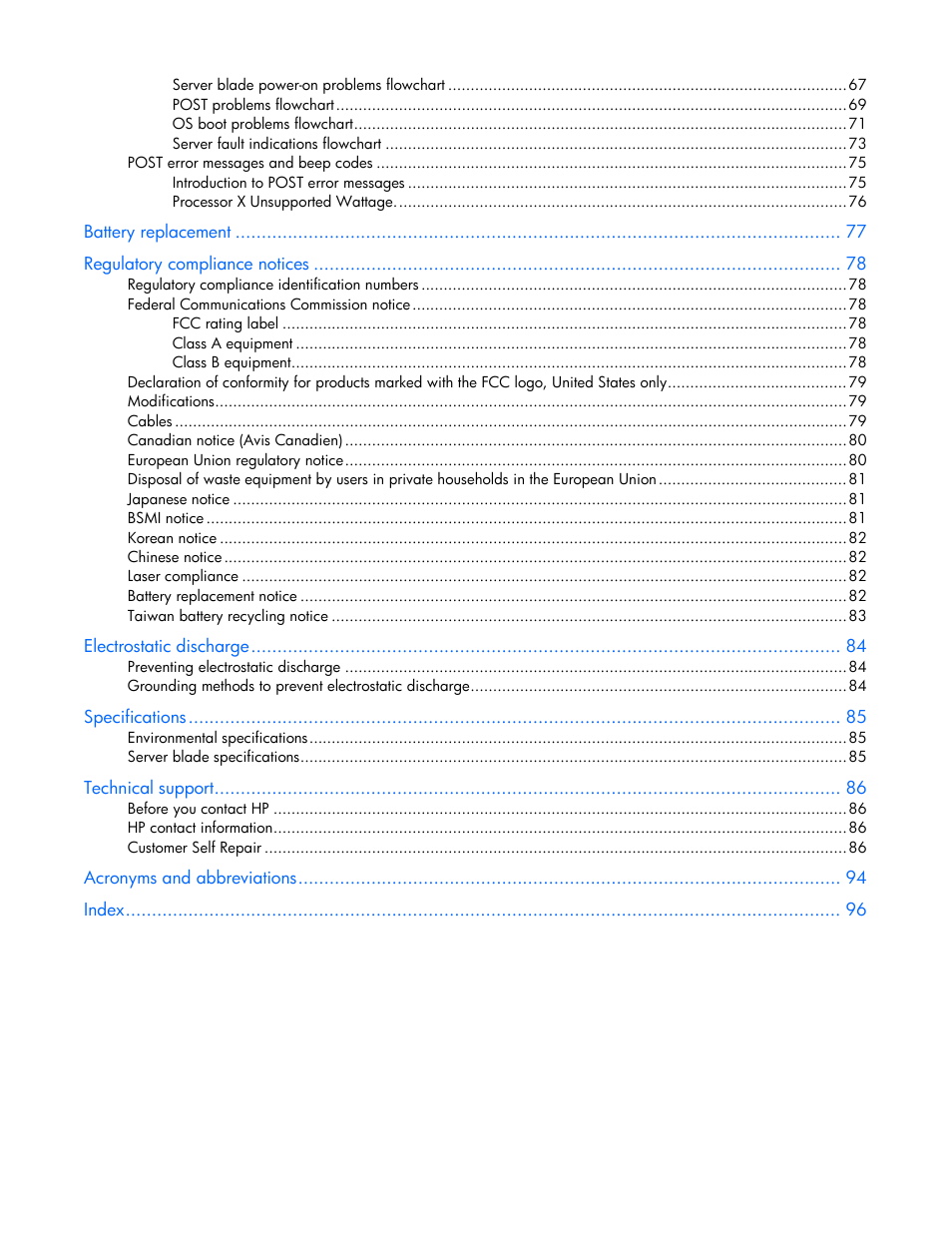 HP ProLiant BL465c G7 Server-Blade User Manual | Page 5 / 98