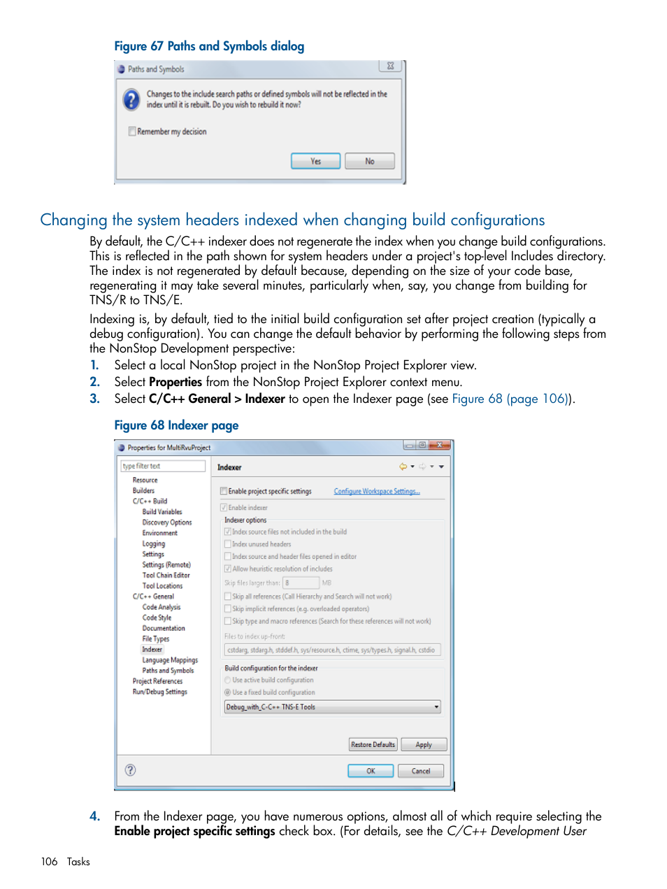 Paths and symbols dialog | HP Integrity NonStop H-Series User Manual | Page 106 / 159