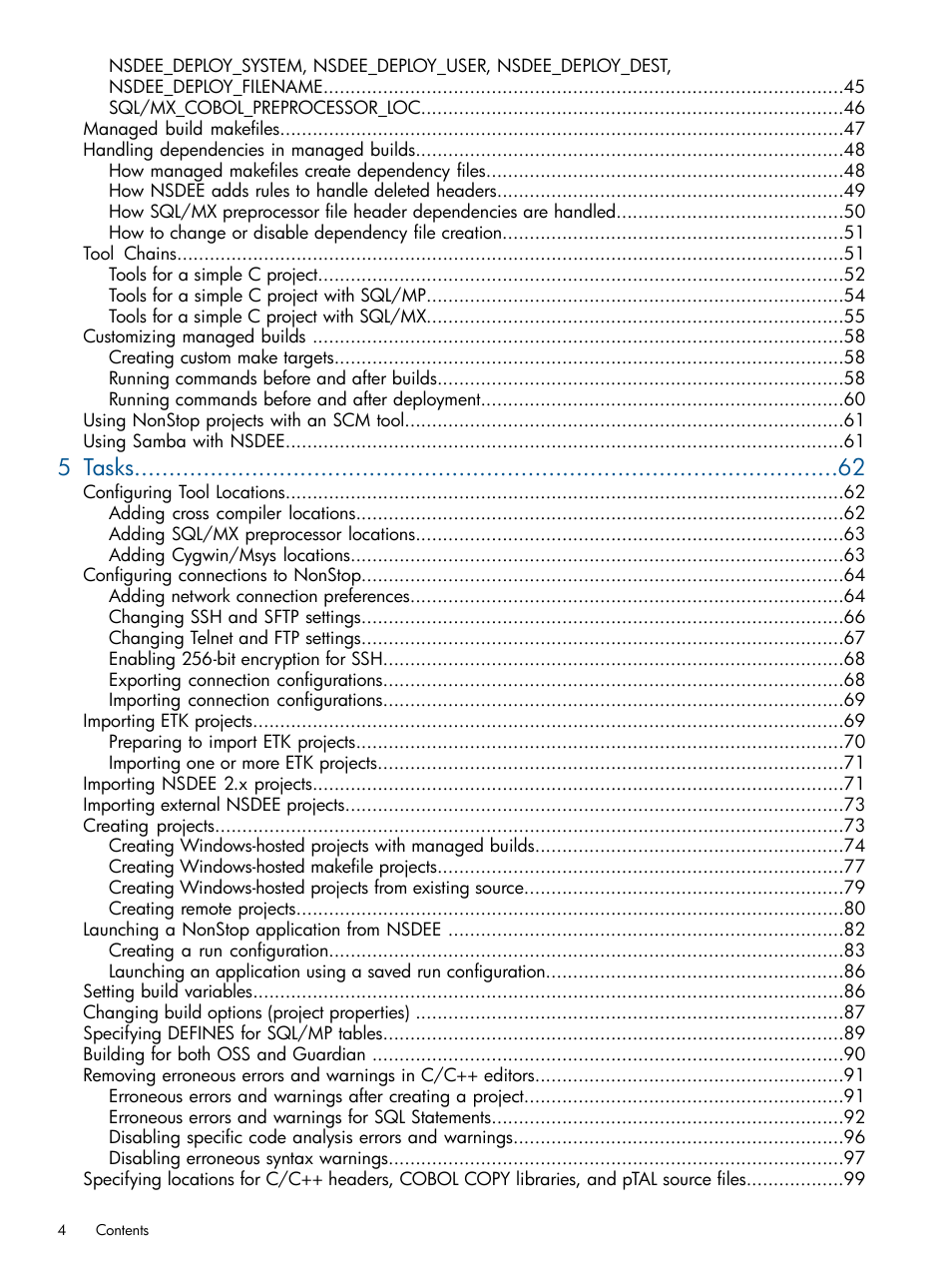 5 tasks | HP Integrity NonStop H-Series User Manual | Page 4 / 159