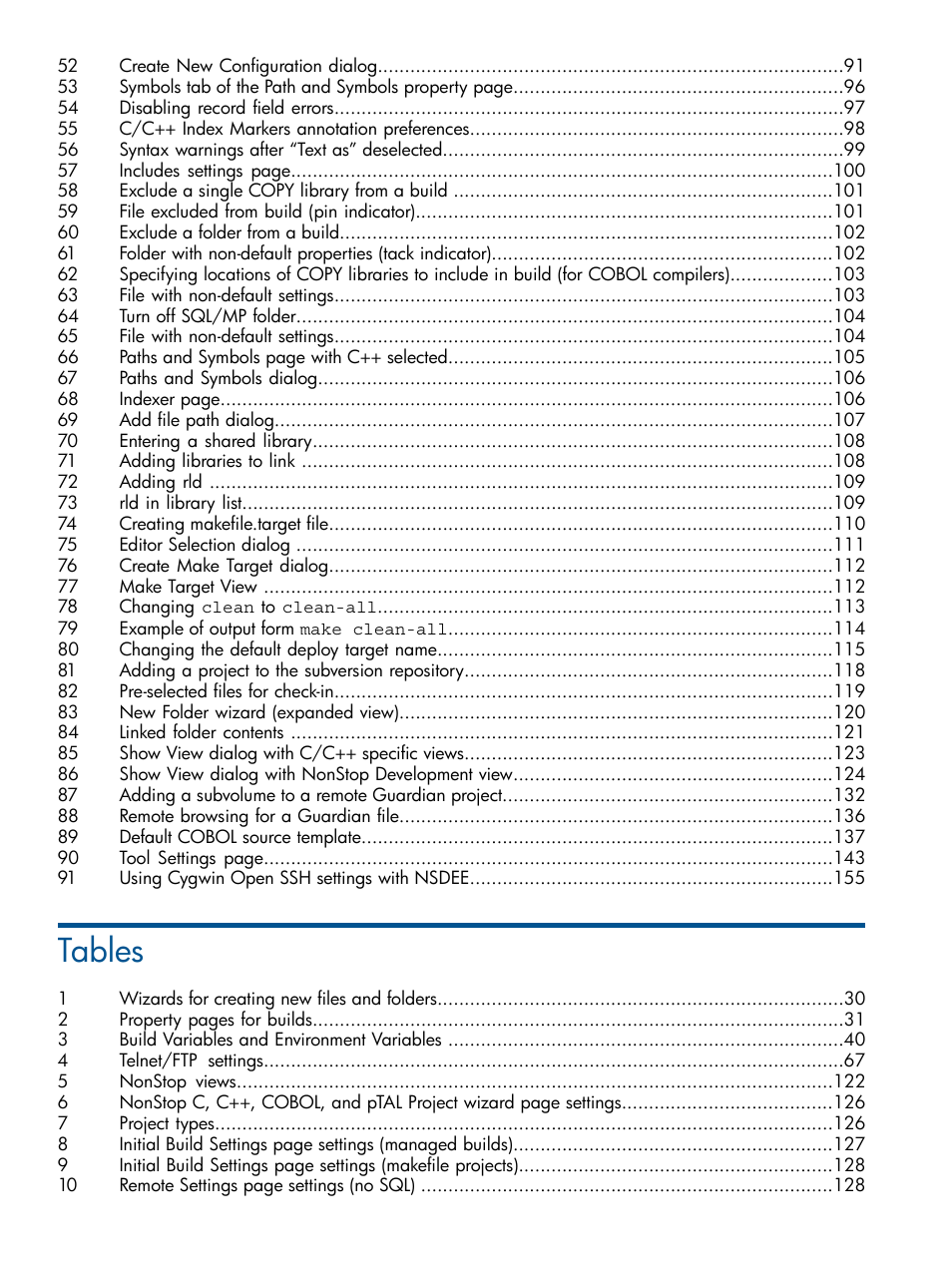 Tables | HP Integrity NonStop H-Series User Manual | Page 8 / 159