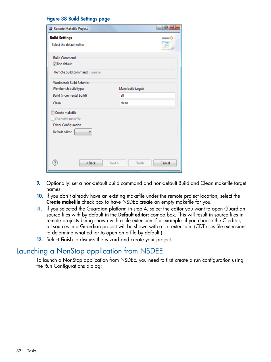 Launching a nonstop application from nsdee | HP Integrity NonStop H-Series User Manual | Page 82 / 159