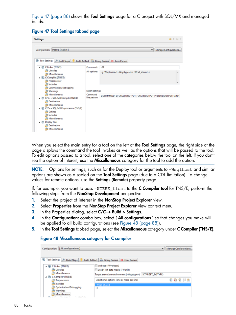 Miscellaneous category for c compiler | HP Integrity NonStop H-Series User Manual | Page 88 / 159